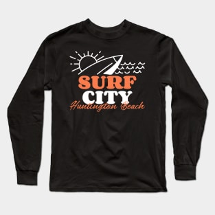 Surf City Huntington Beach USA Long Sleeve T-Shirt